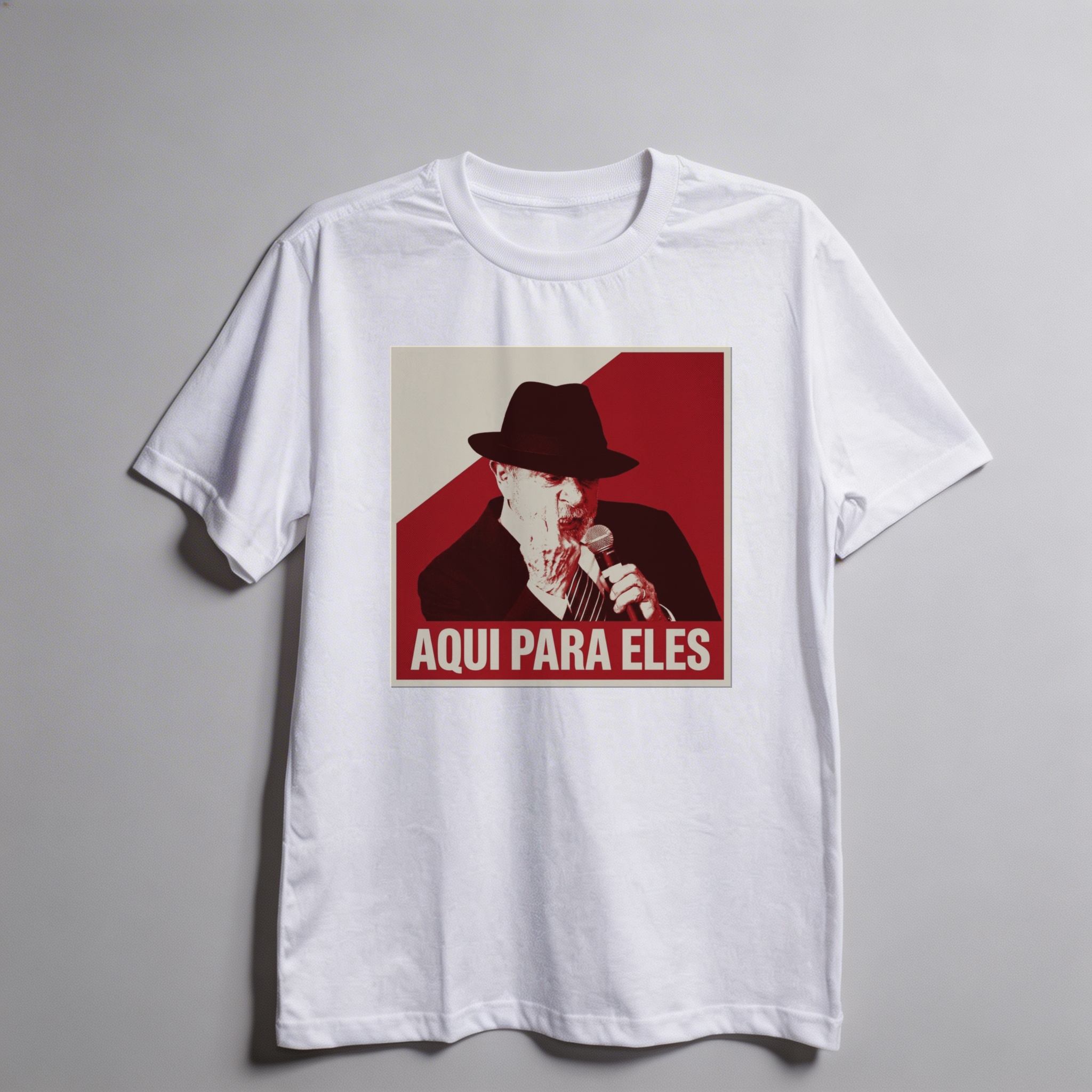 Camiseta_oversized_branco_que_isso_camarada_-_Lula_-_Aqui_para_eles | Lula - Aqui para eles