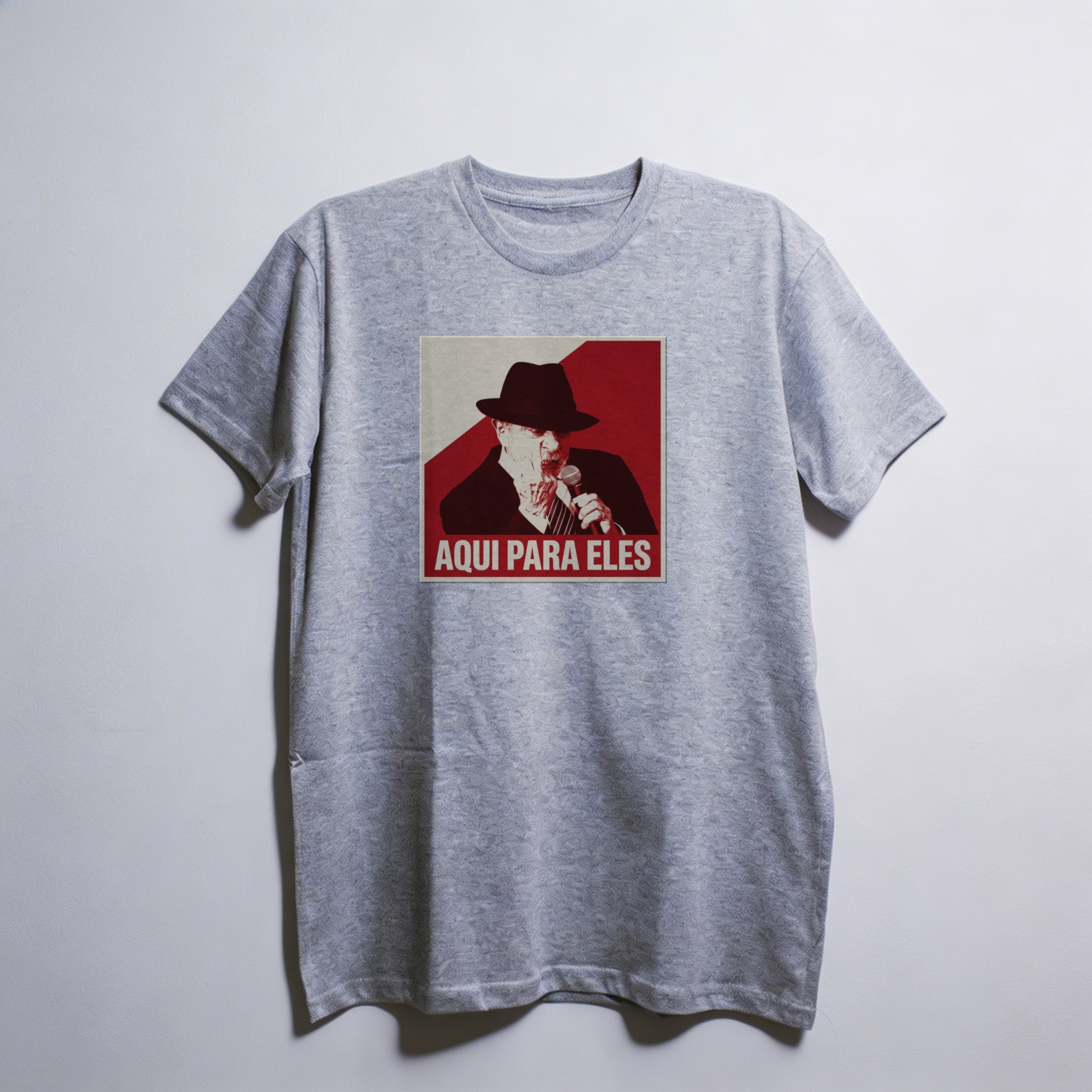 Camiseta_oversized_cinza_claro_que_isso_camarada_-_Aqui_para_eles | Aqui para eles