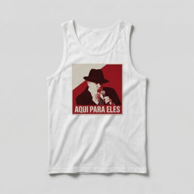 Camiseta_regata_branco_que_isso_camarada_-_Lula_-_Aqui_para_eles | Lula - Aqui para eles