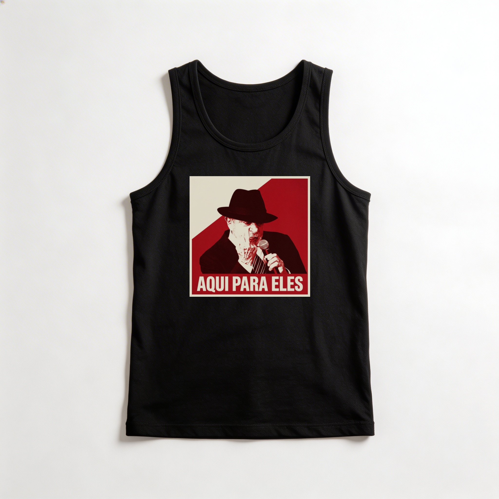 Camiseta_regata_preto_que_isso_camarada_-_Lula_-_Aqui_para_eles | Lula - Aqui para eles