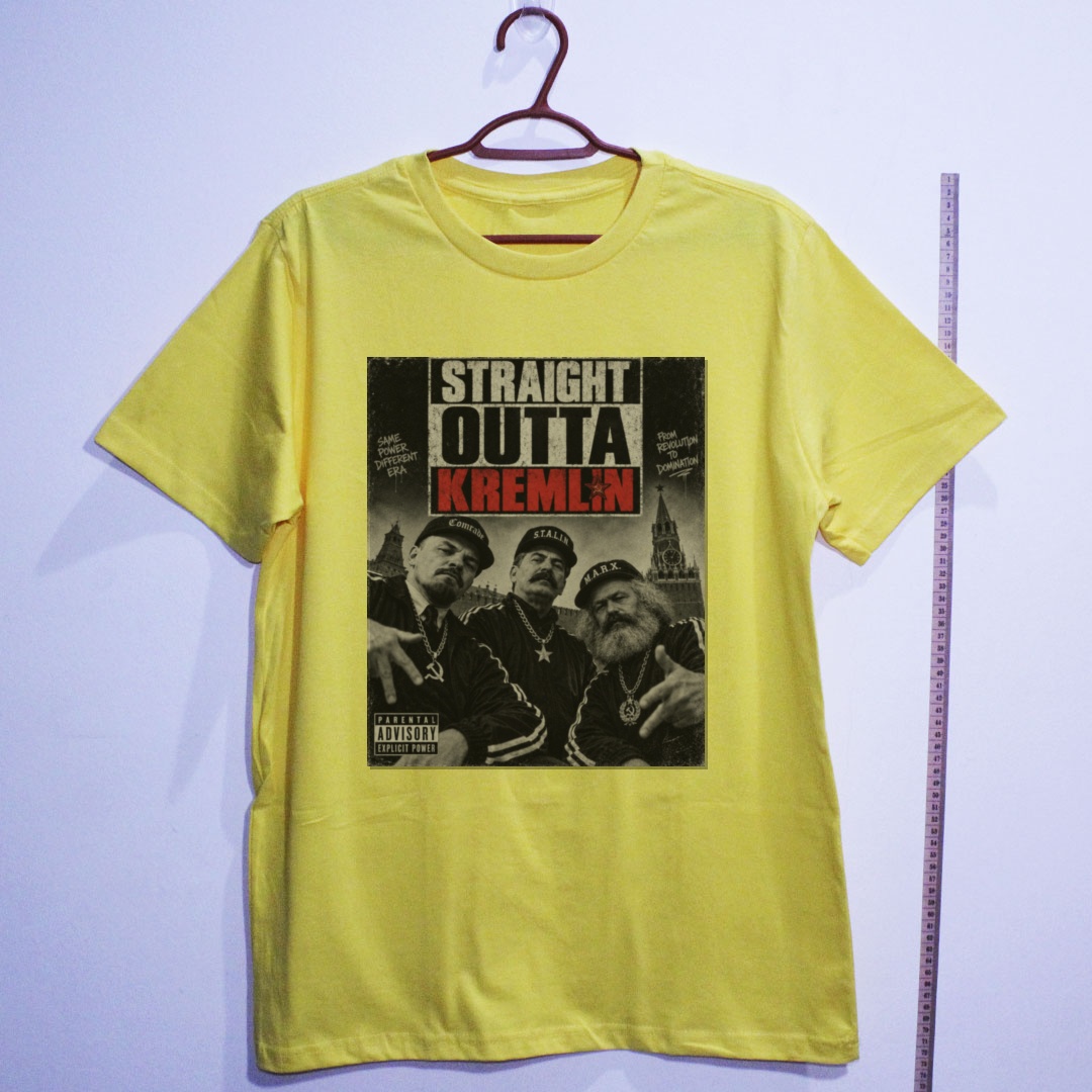 Camiseta_algodao_amarelo_que_isso_camarada_-_Straight_outta_kremlin | Straight outta kremlin