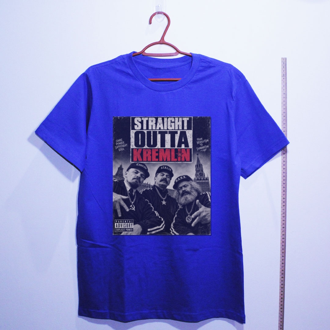 Camiseta_algodao_azul_que_isso_camarada_-_Straight_outta_kremlin | Straight outta kremlin