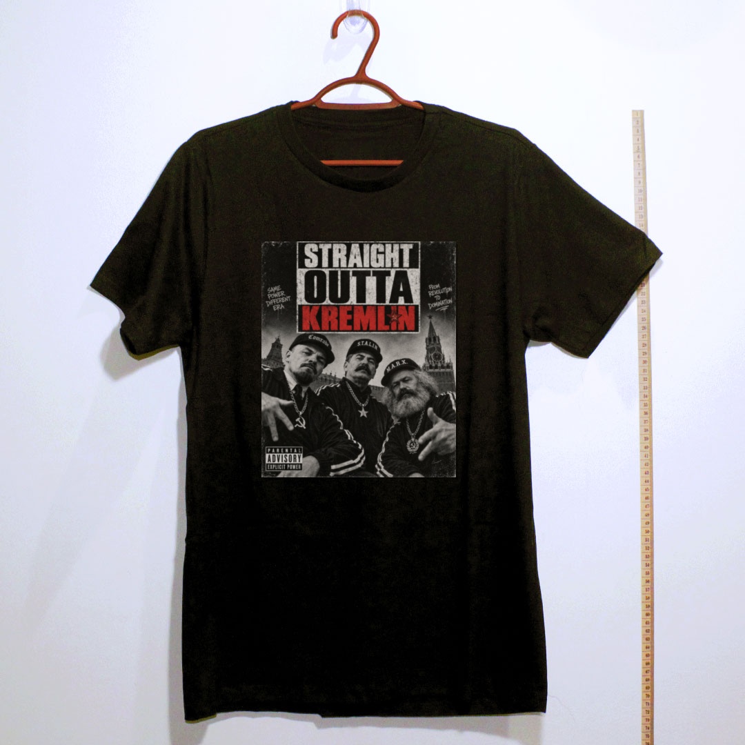 Camiseta_algodao_preto_que_isso_camarada_-_Straight_outta_kremlin | Straight outta kremlin