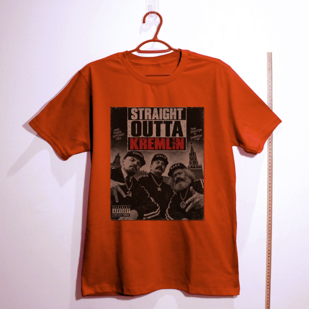 Camiseta_algodao_vermelho_que_isso_camarada_-_Straight_outta_kremlin | Straight outta kremlin