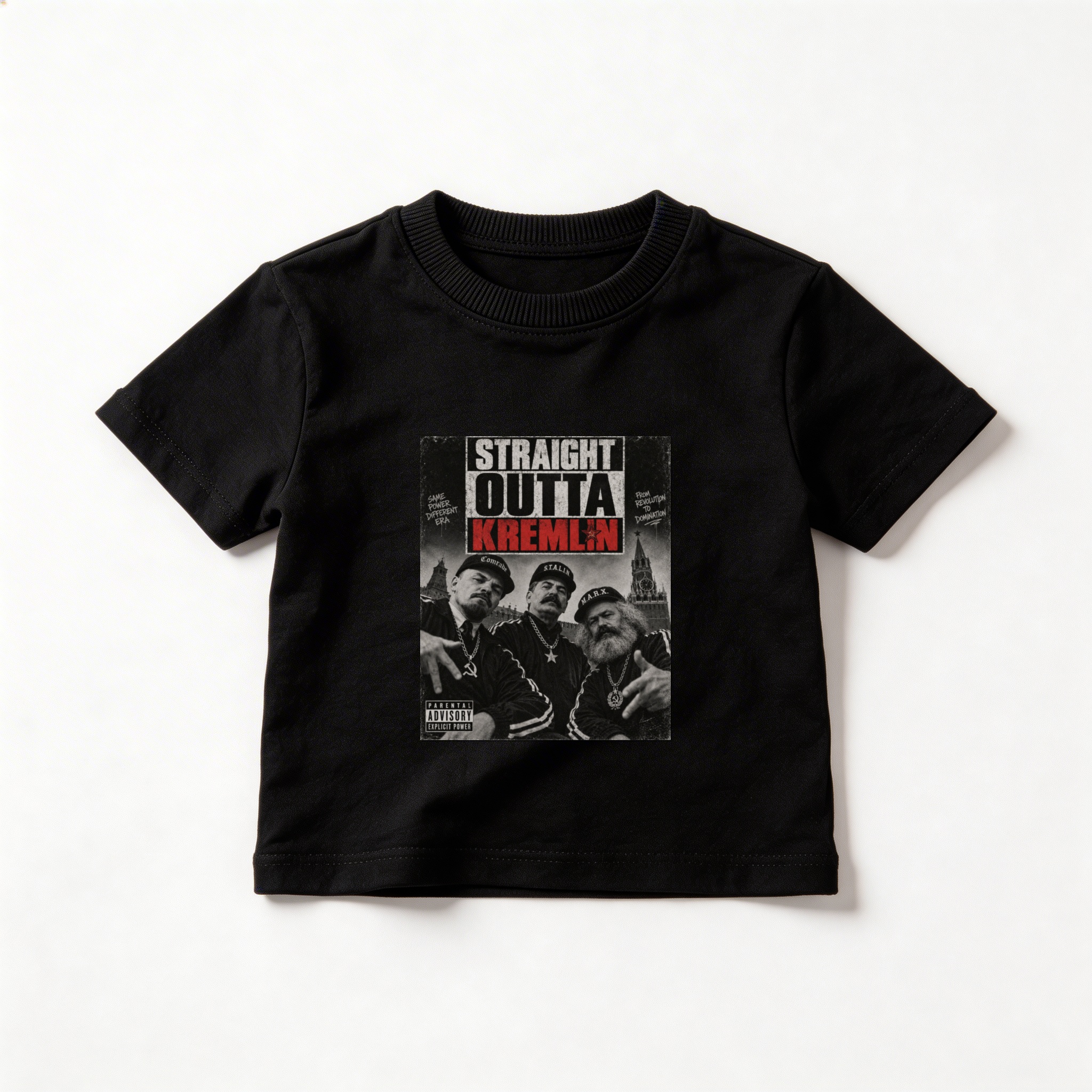 Camiseta_infantil_preto_que_isso_camarada_-_Straight_outta_kremlin | Straight outta kremlin