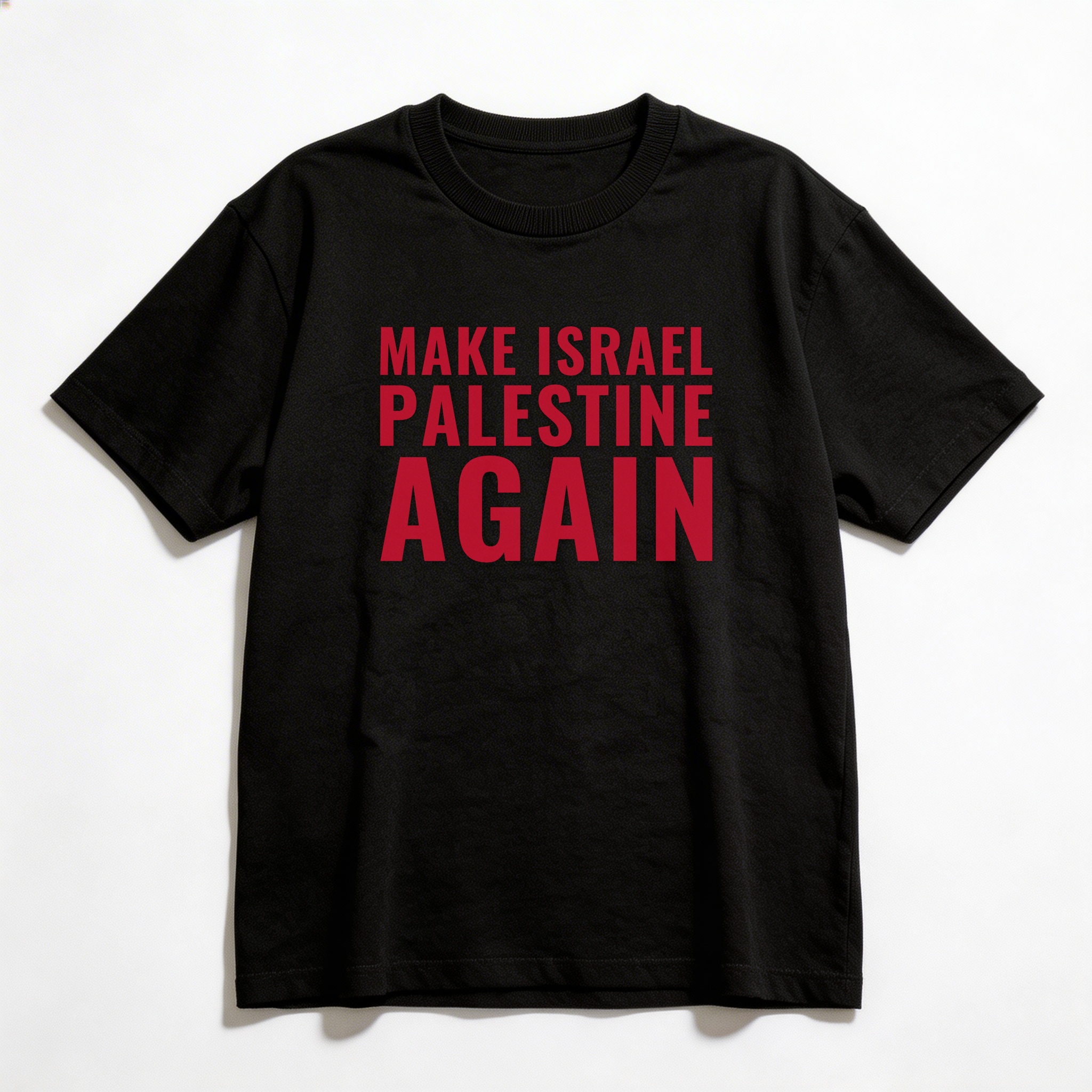 Camiseta_oversized_preto_que_isso_camarada_-_Make_Israel_Palestine_Again | Make Israel Palestine Again