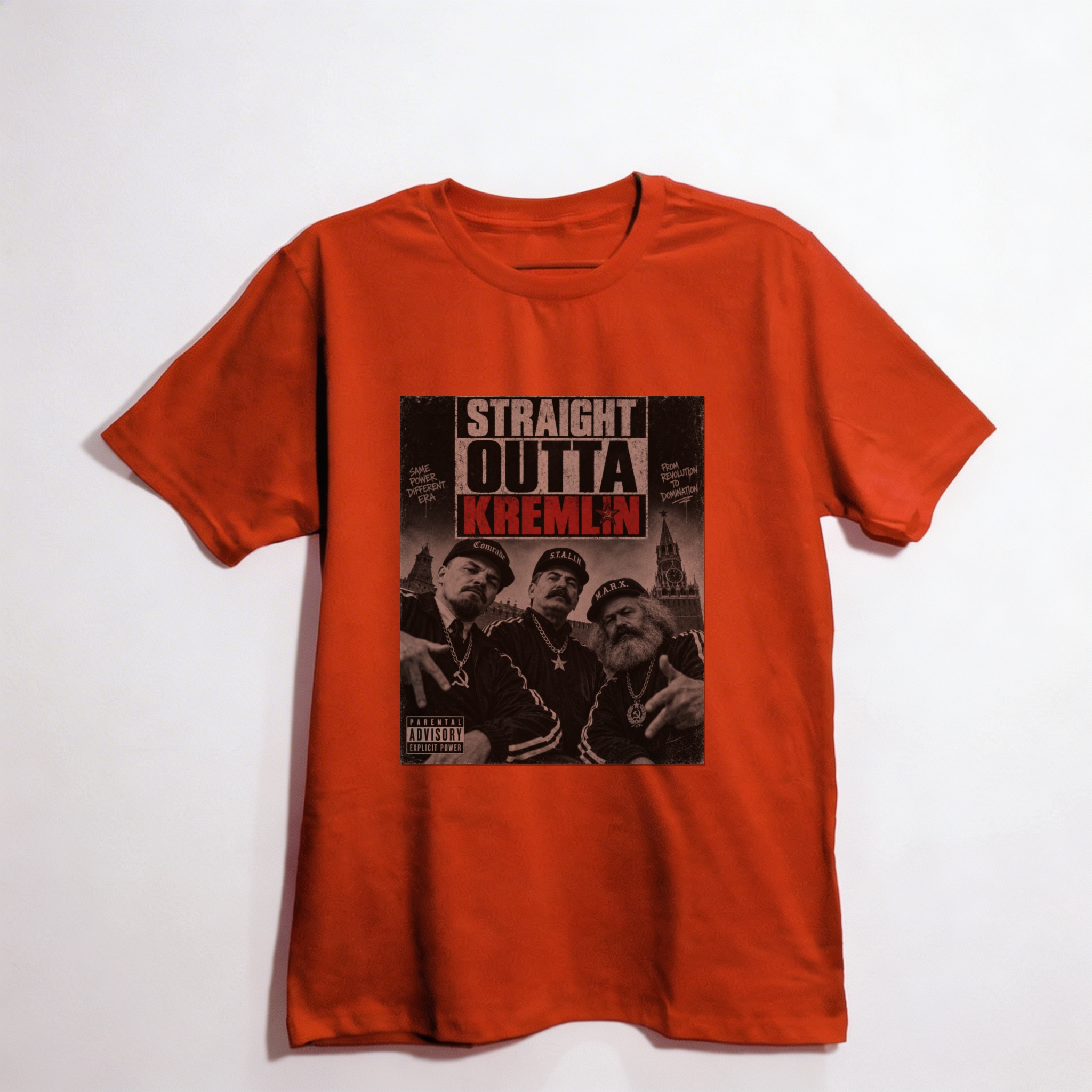Camiseta_oversized_vermelho_que_isso_camarada_-_Straight_outta_kremlin | Straight outta kremlin
