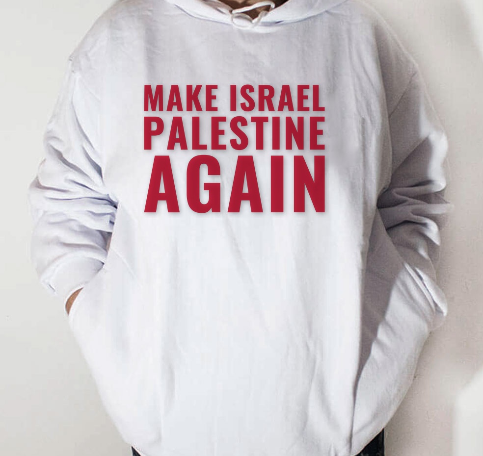 Moletom_branco_que_isso_camarada_-_Make_Israel_Palestine_Again | Make Israel Palestine Again