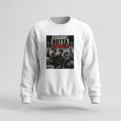 Moletom_careca_branco_que_isso_camarada_-_Straight_outta_kremlin | Straight outta kremlin