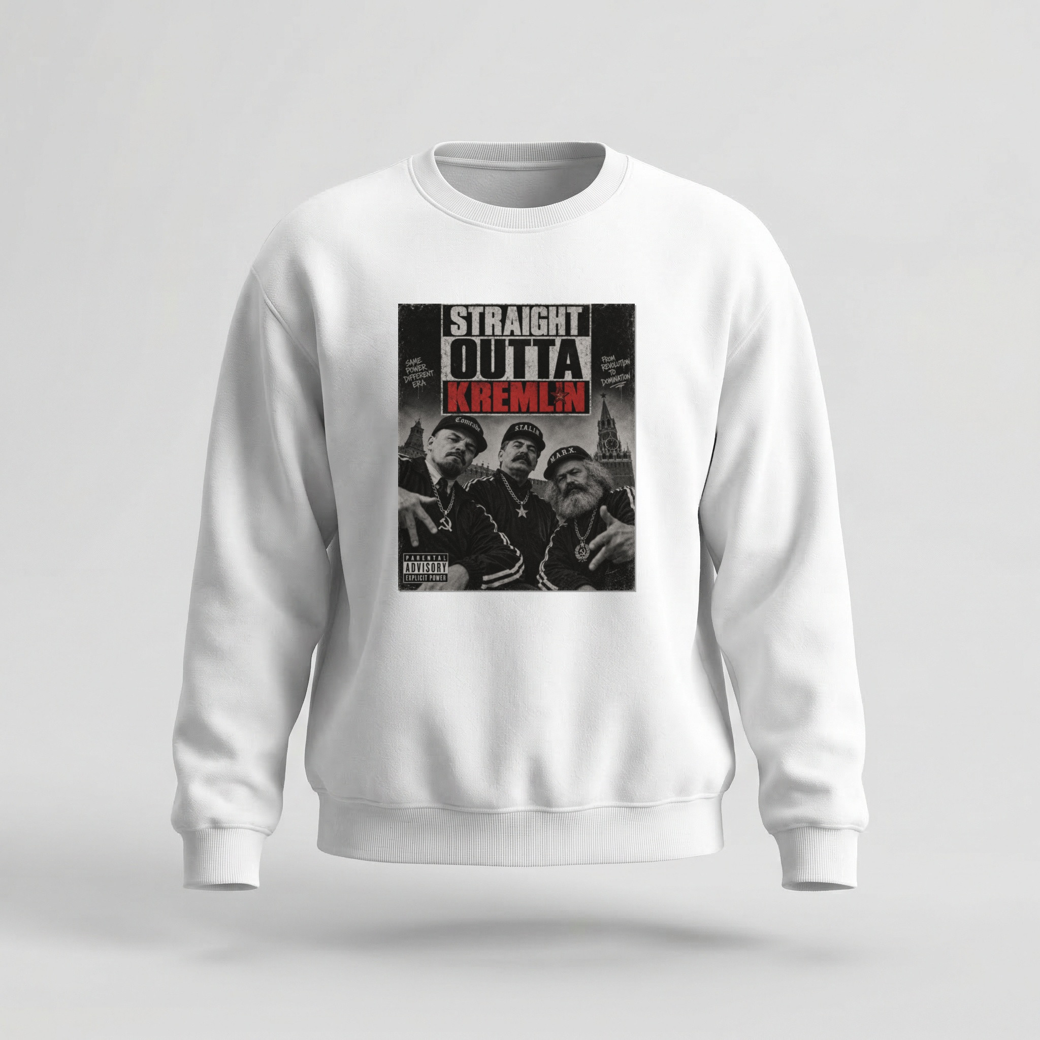 Moletom_careca_branco_que_isso_camarada_-_Straight_outta_kremlin | Straight outta kremlin