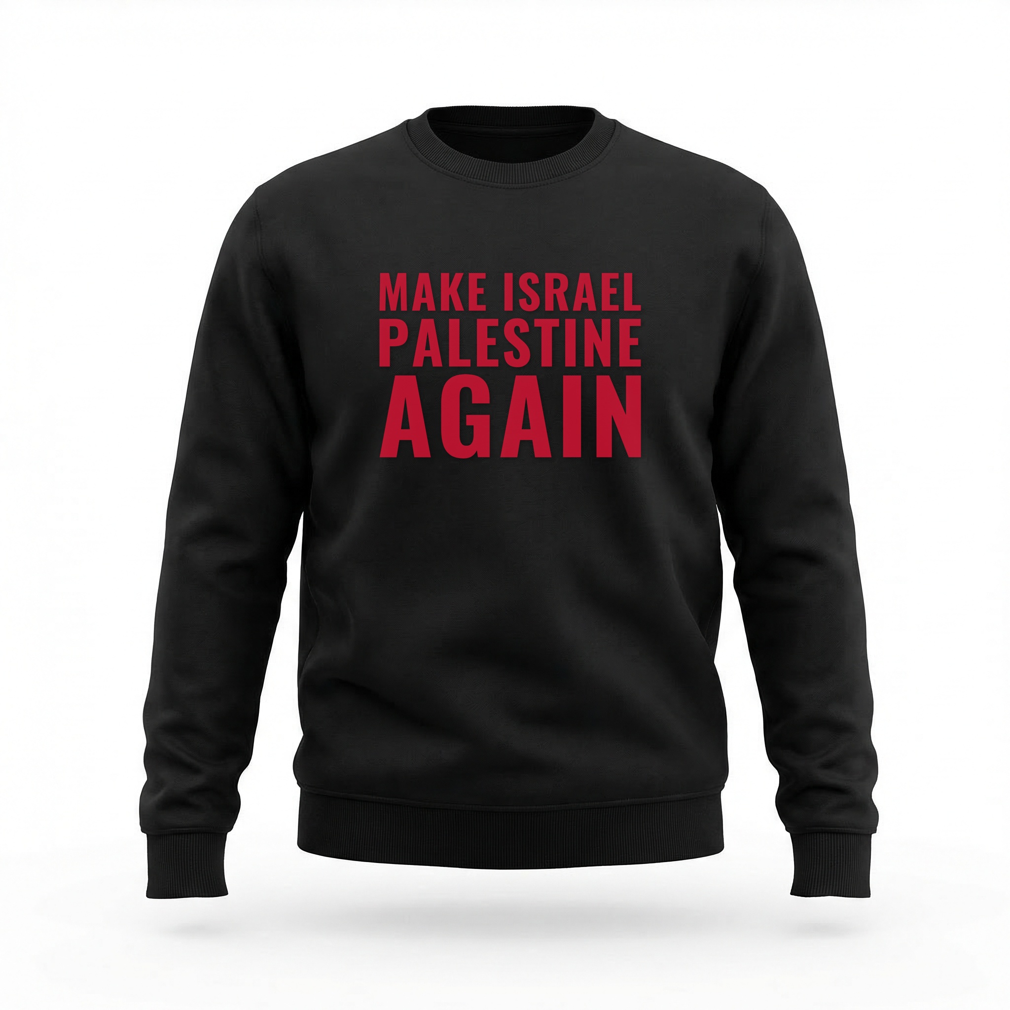 Moletom_careca_preto_que_isso_camarada_-_Make_Israel_Palestine_Again | Make Israel Palestine Again