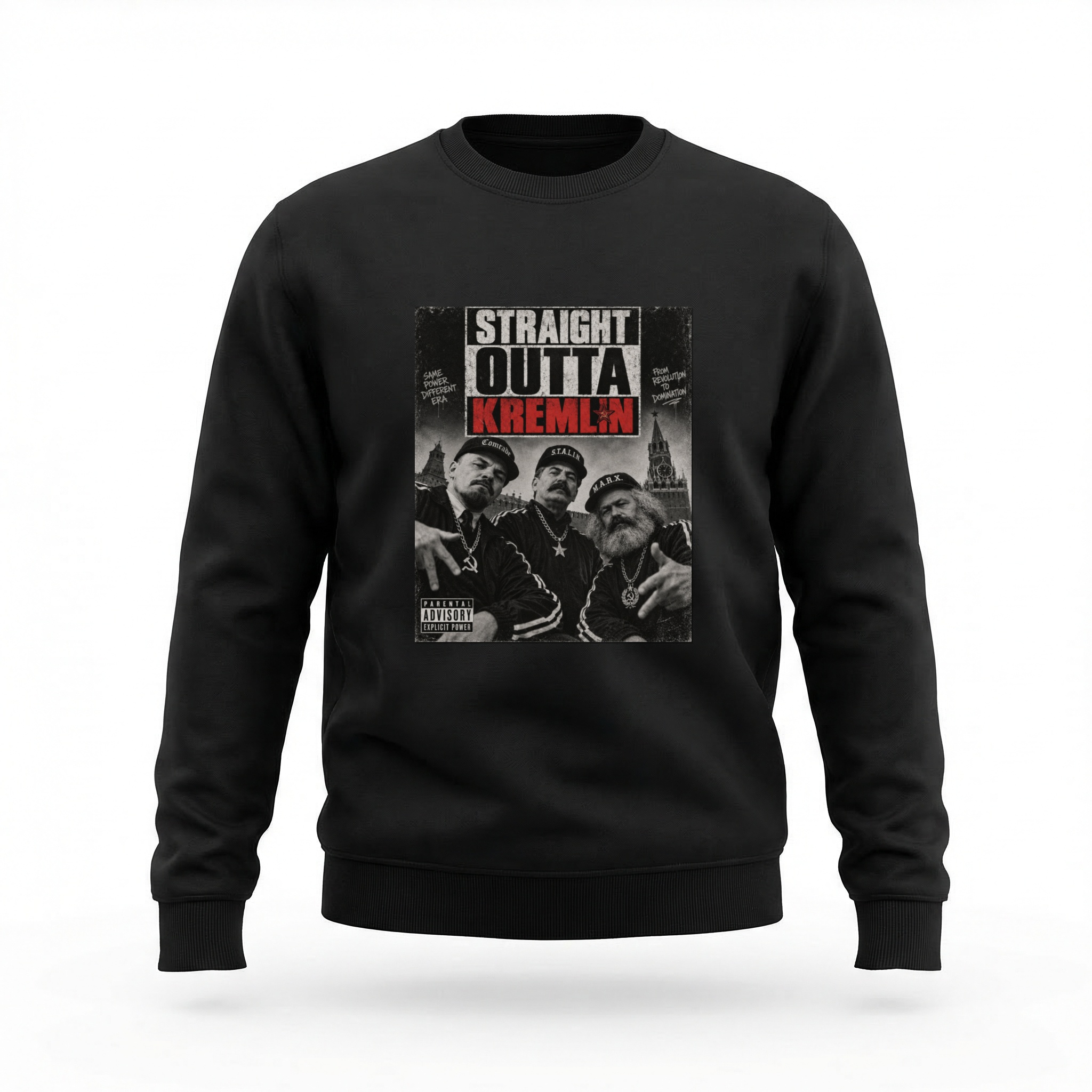 Moletom_careca_preto_que_isso_camarada_-_Straight_outta_kremlin | Straight outta kremlin