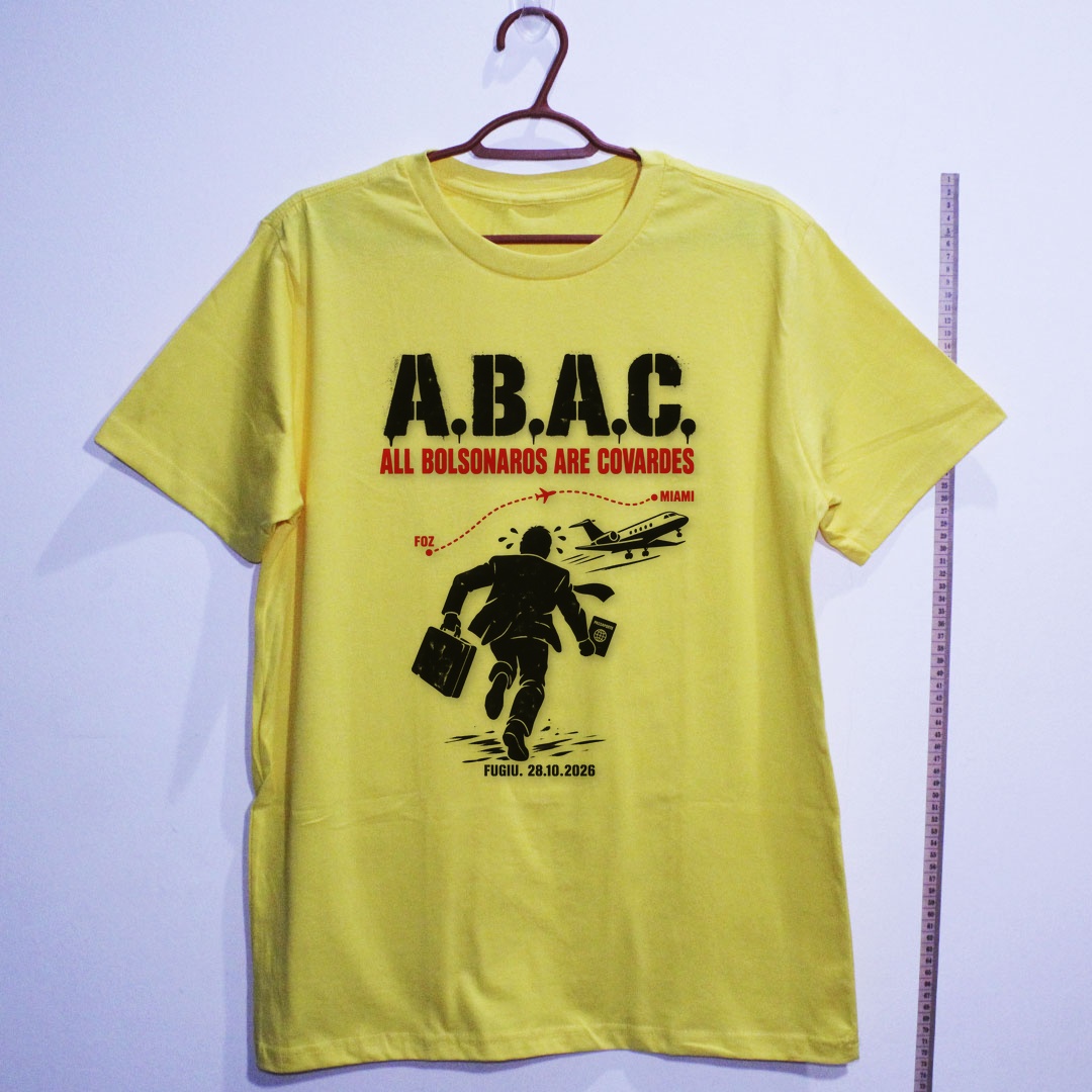 Camiseta_algodao_amarelo_que_isso_camarada_-_ABAC_-_All_Bolsonaros_Are_Covardes | ABAC - All Bolsonaros Are Covardes