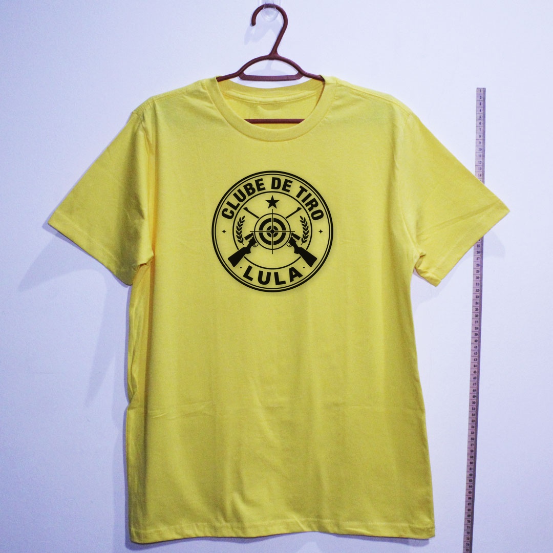 Camiseta_algodao_amarelo_que_isso_camarada_-_Clube_de_Tiro_Lula | Clube de Tiro Lula