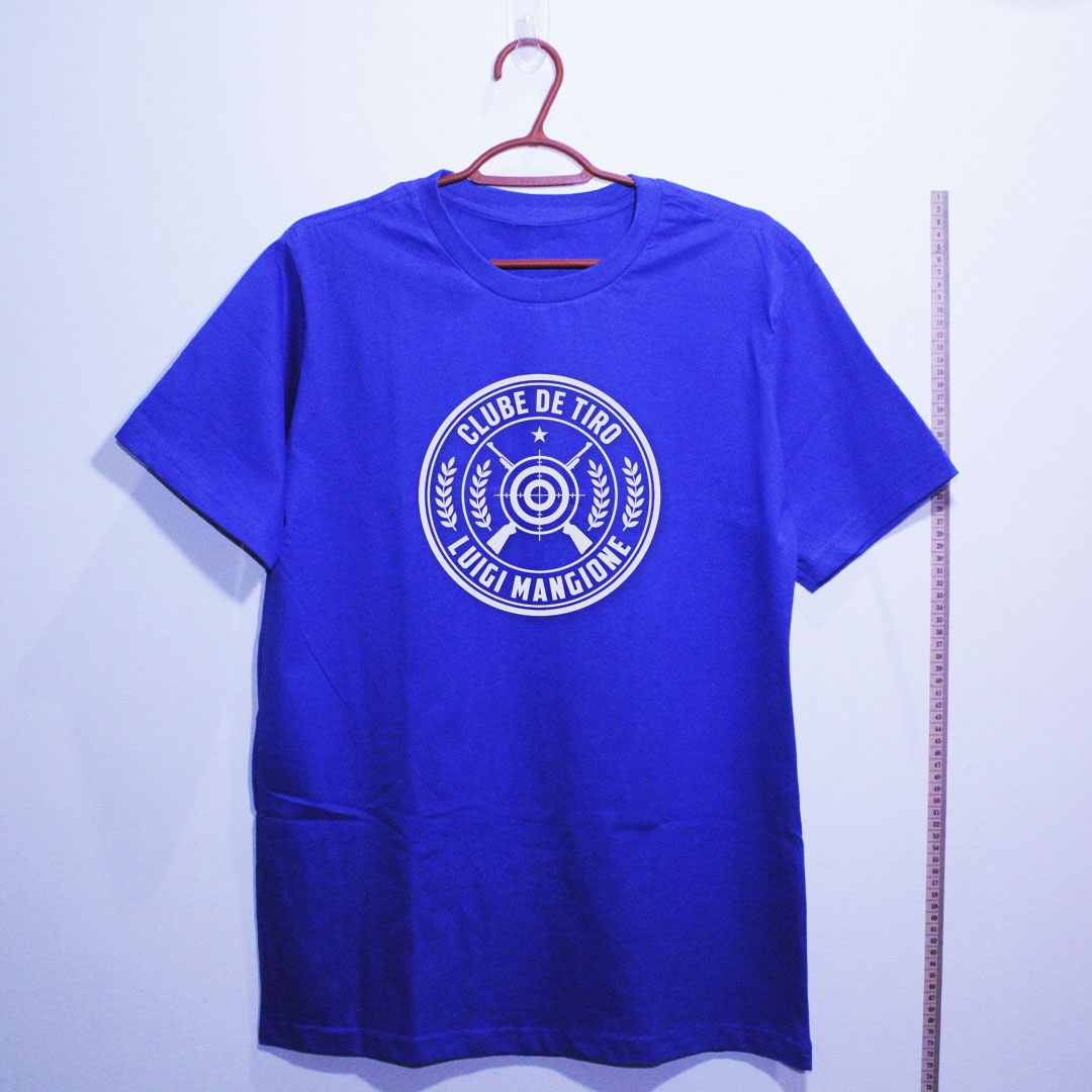 Camiseta_algodao_azul_que_isso_camarada_-_Clube_de_Tiro_Luigi_Mangione | Clube de Tiro Luigi Mangione