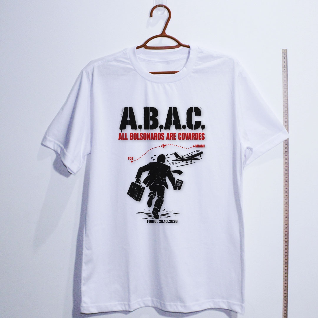 Camiseta_algodao_branco_que_isso_camarada_-_ABAC_-_All_Bolsonaros_Are_Covardes | ABAC - All Bolsonaros Are Covardes