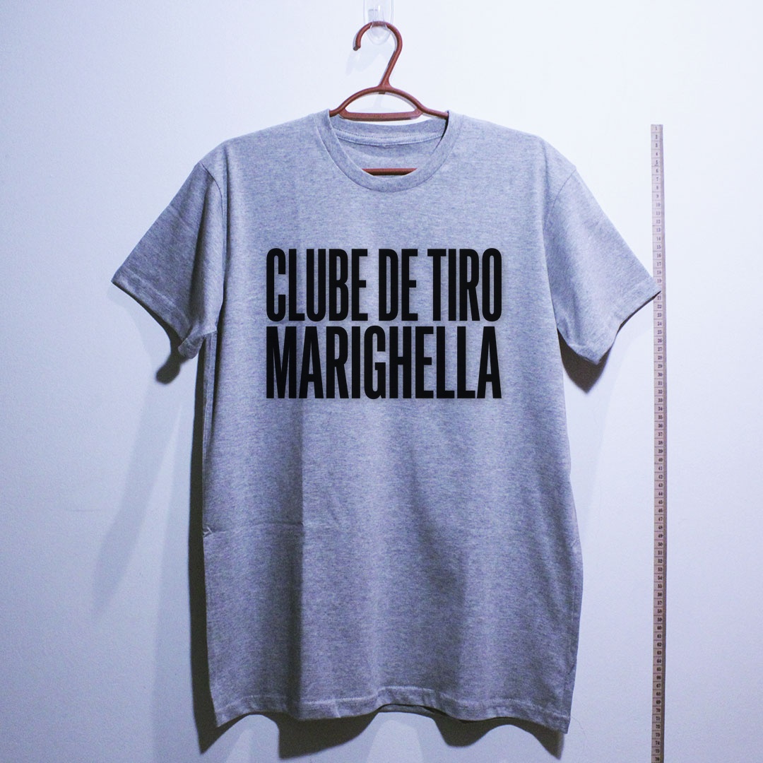 Camiseta_algodao_cinza_claro_que_isso_camarada_-_Clube_de_Tiro_Marighella_-_Tipografia | Clube de Tiro Marighella - Tipografia