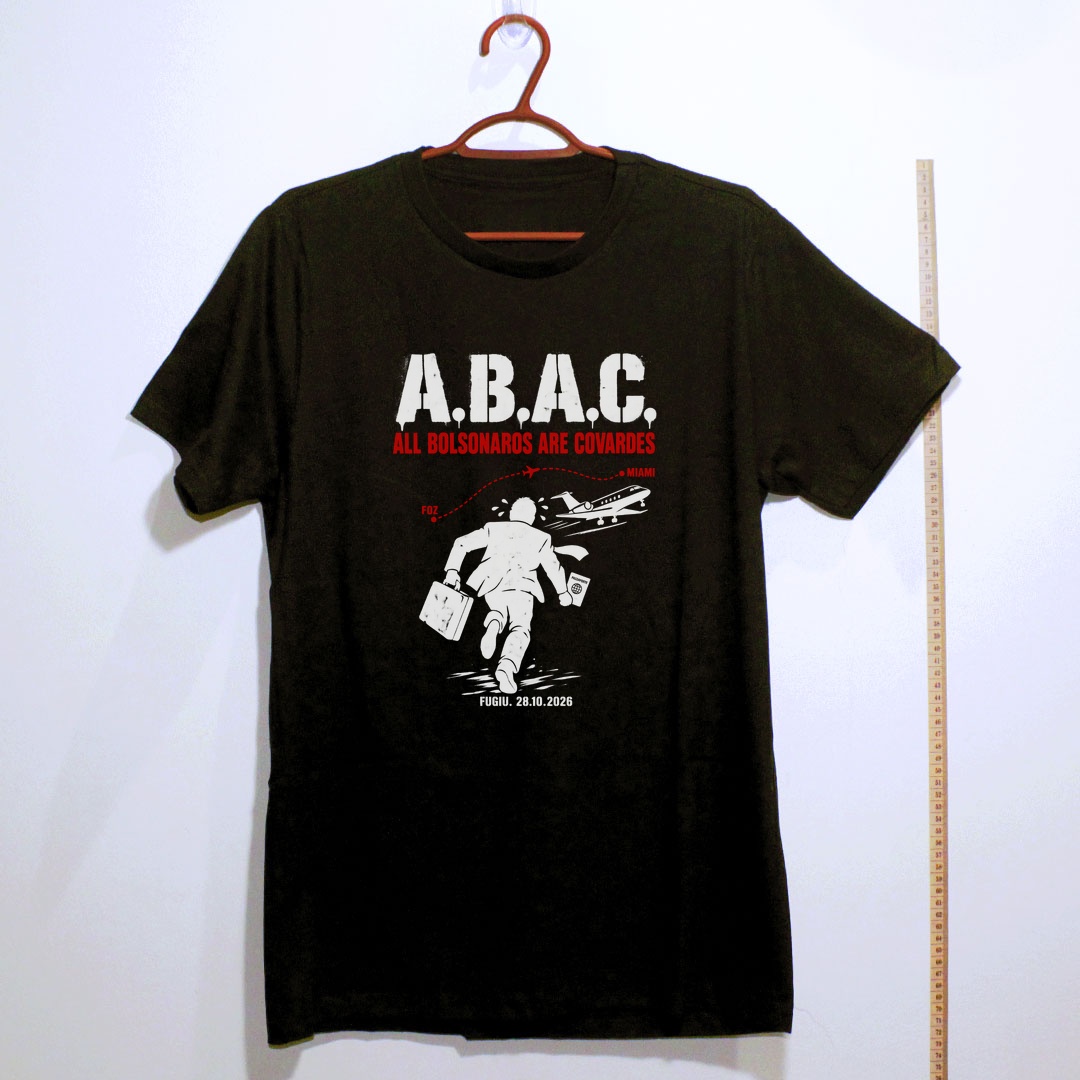Camiseta_algodao_preto_que_isso_camarada_-_ABAC_-_All_Bolsonaros_Are_Covardes | ABAC - All Bolsonaros Are Covardes