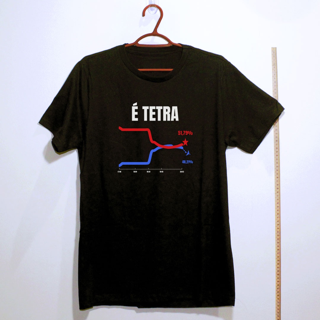 Camiseta_algodao_preto_que_isso_camarada_-_E_TETRA | É TETRA