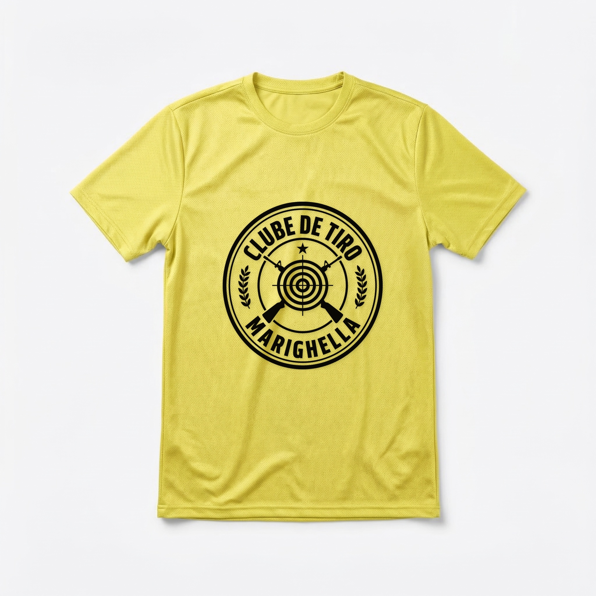 Camiseta_dry_fit_amarelo_que_isso_camarada_-_Clube_de_Tiro_Marighella | Clube de Tiro Marighella