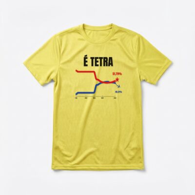 Camiseta_dry_fit_amarelo_que_isso_camarada_-_E_TETRA | É TETRA