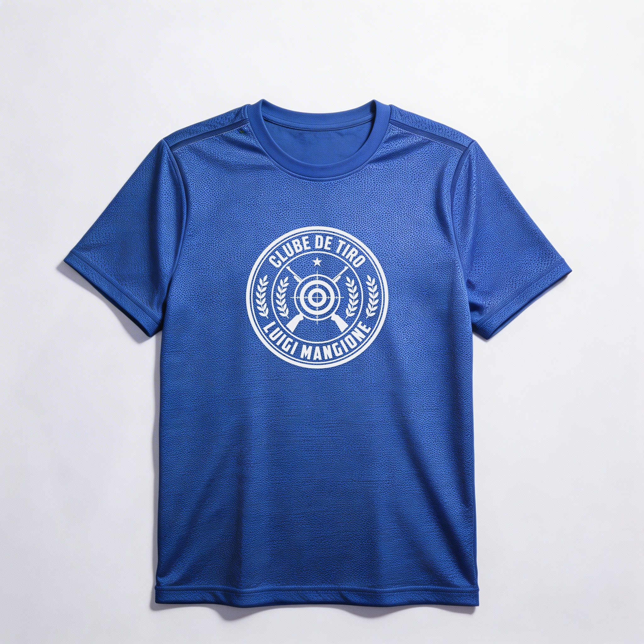 Camiseta_dry_fit_azul_que_isso_camarada_-_Clube_de_Tiro_Luigi_Mangione | Clube de Tiro Luigi Mangione