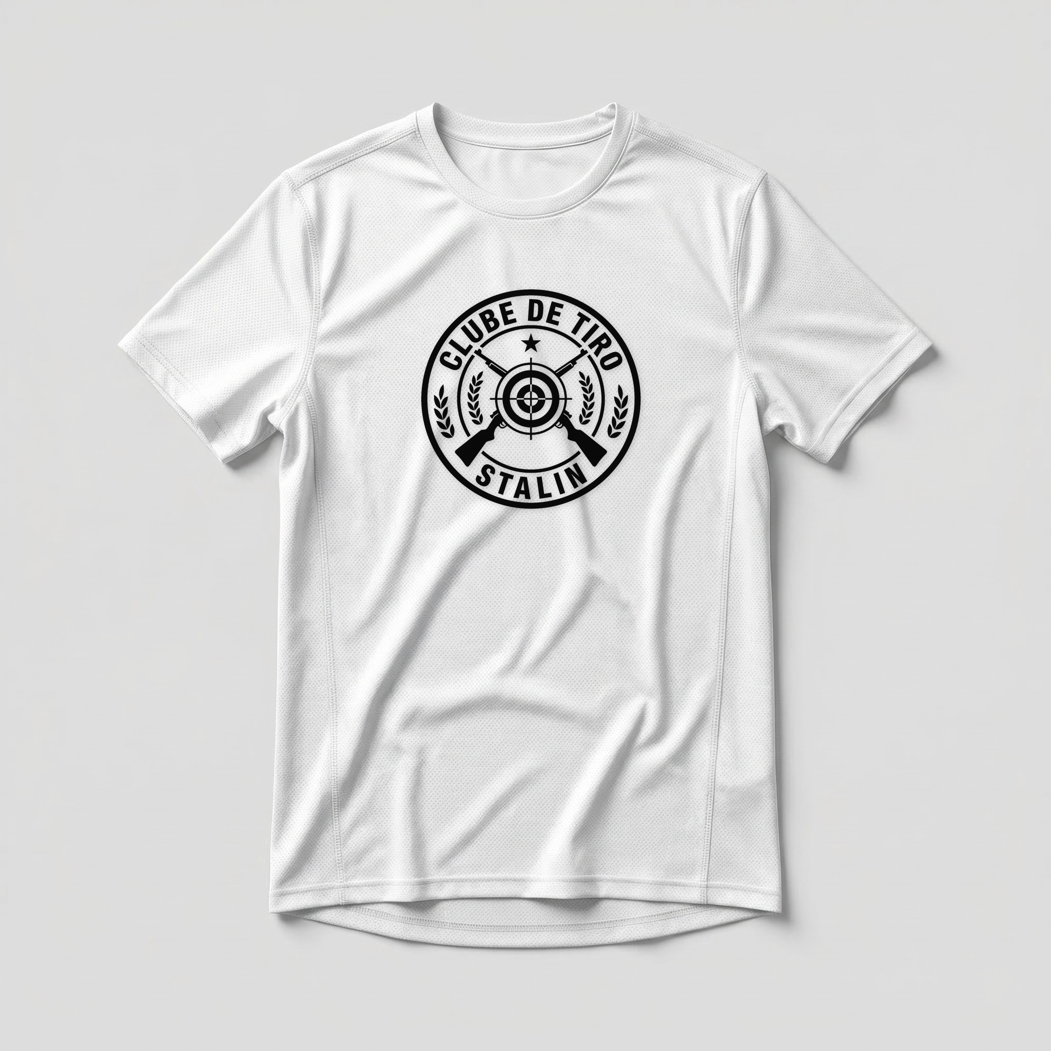 Camiseta_dry_fit_branco_que_isso_camarada_-_Clube_de_Tiro_Stalin | Clube de Tiro Stalin