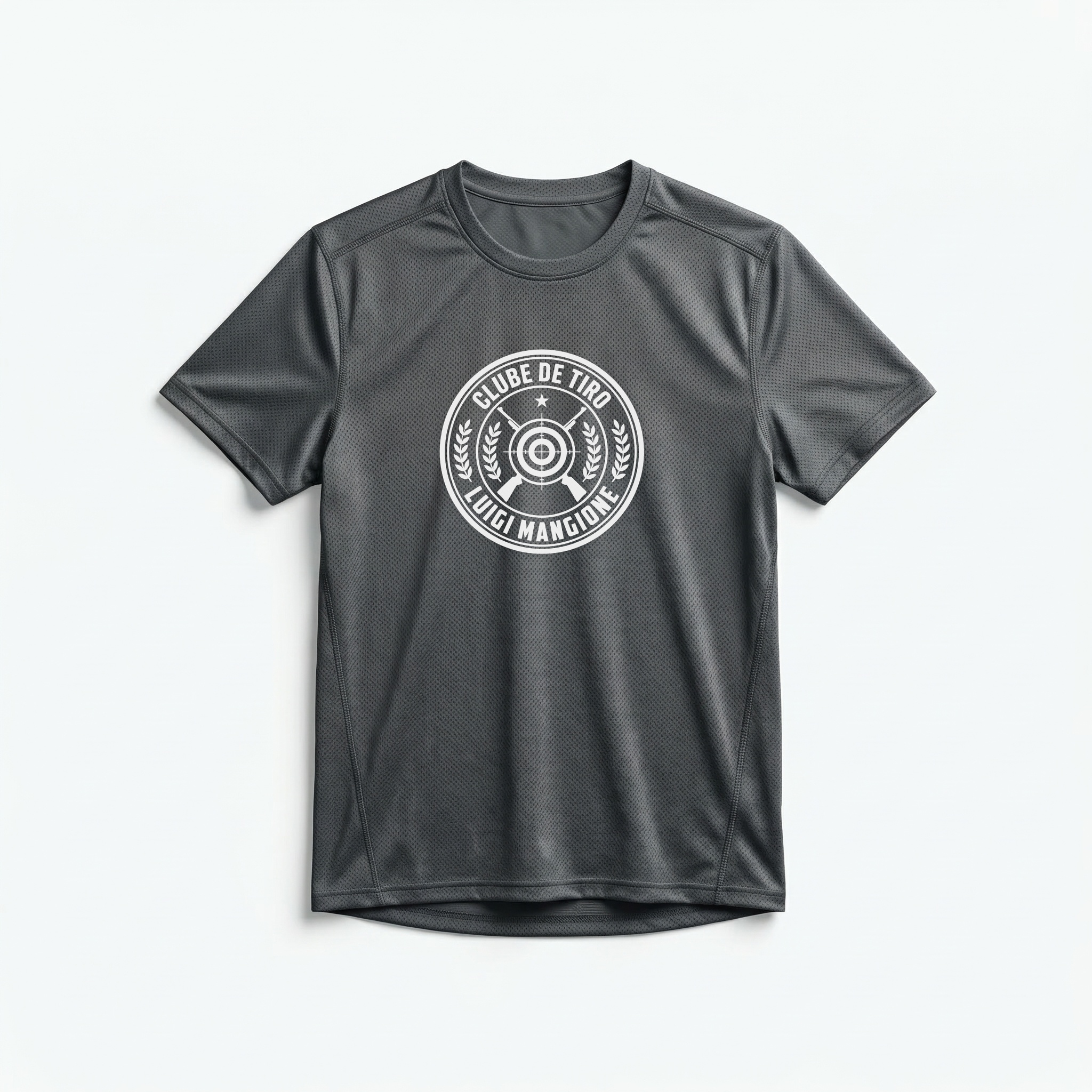 Camiseta_dry_fit_chumbo_que_isso_camarada_-_Clube_de_Tiro_Luigi_Mangione | Clube de Tiro Luigi Mangione