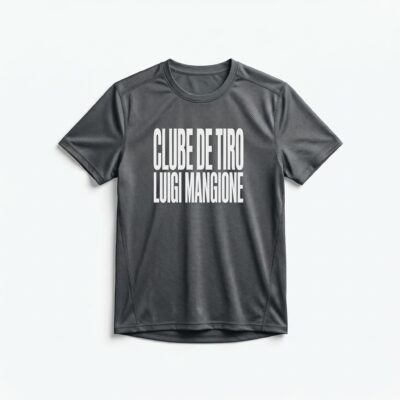 Camiseta_dry_fit_chumbo_que_isso_camarada_-_Clube_de_Tiro_Luigi_Mangione_-_Tipografia | Clube de Tiro Luigi Mangione - Tipografia