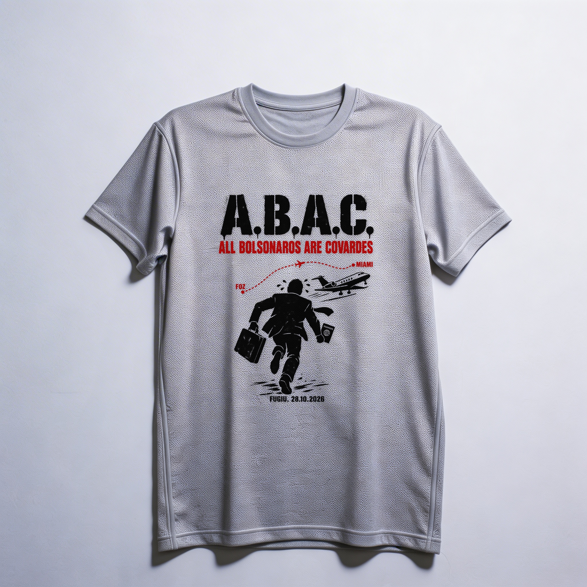 Camiseta_dry_fit_cinza_claro_que_isso_camarada_-_ABAC_-_All_Bolsonaros_Are_Covardes | ABAC - All Bolsonaros Are Covardes