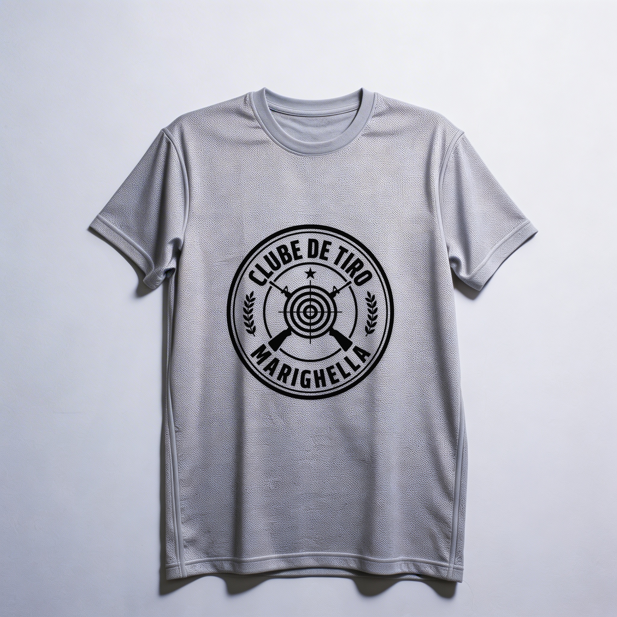 Camiseta_dry_fit_cinza_claro_que_isso_camarada_-_Clube_de_Tiro_Marighella | Clube de Tiro Marighella
