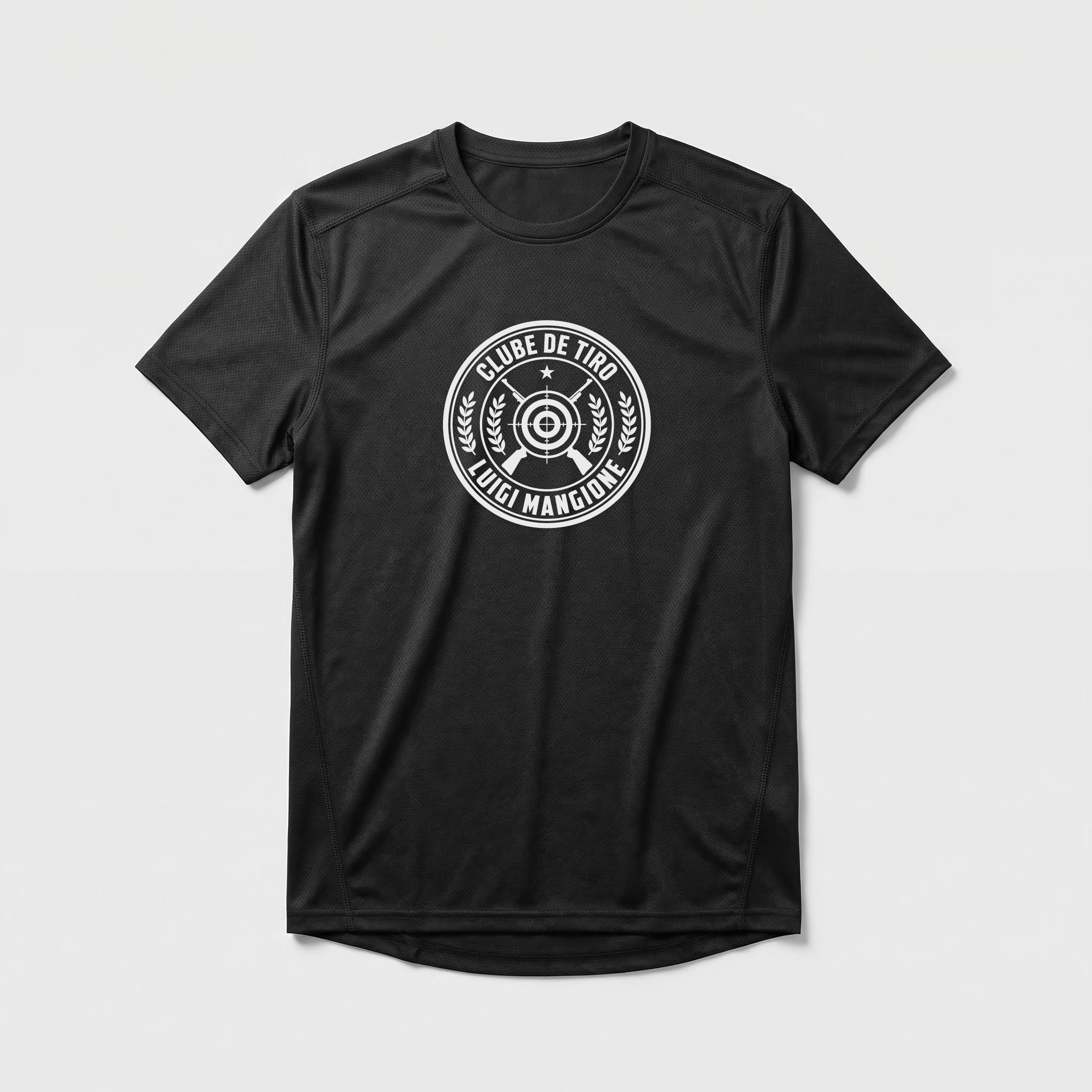 Camiseta_dry_fit_preto_que_isso_camarada_-_Clube_de_Tiro_Luigi_Mangione | Clube de Tiro Luigi Mangione