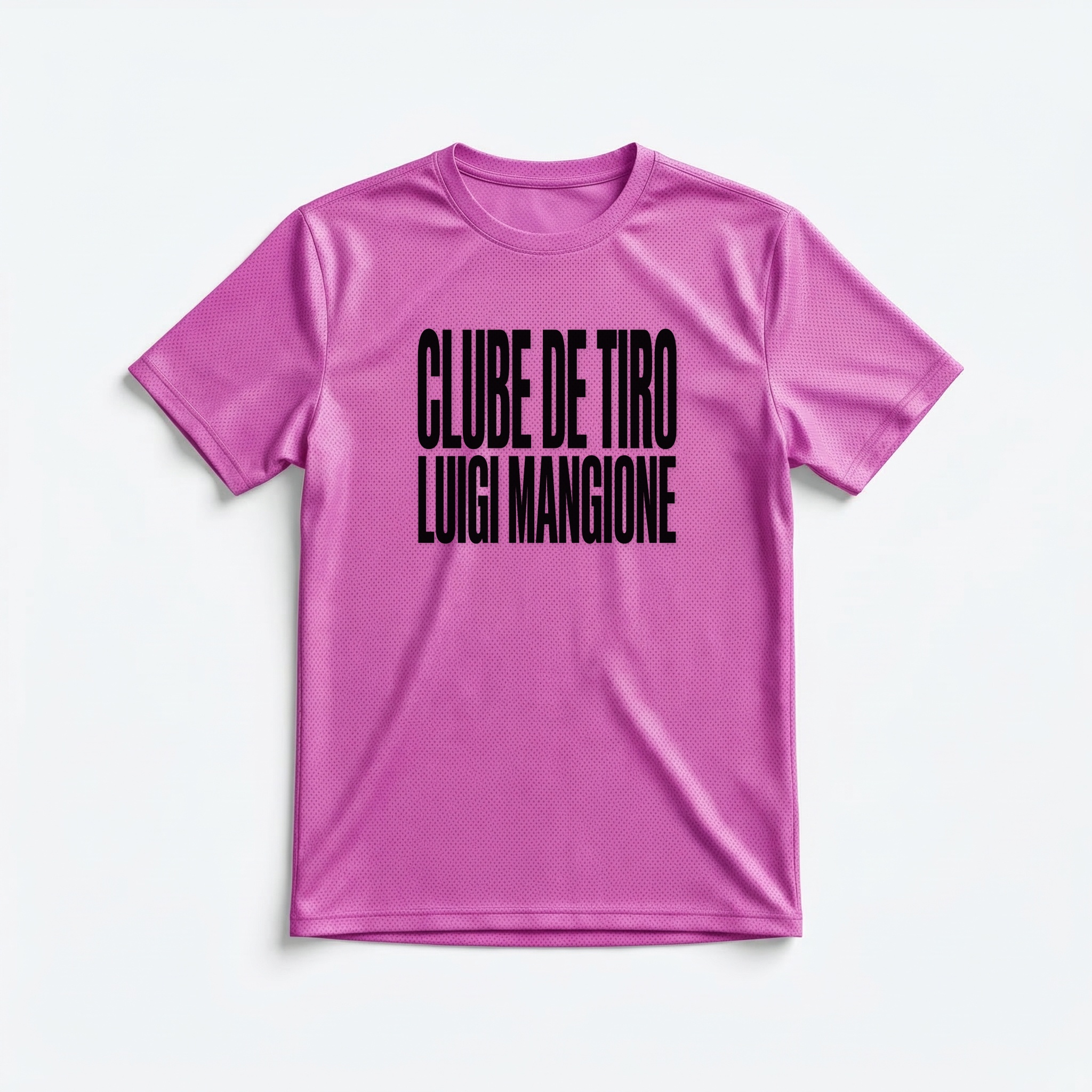 Camiseta_dry_fit_rosa_que_isso_camarada_-_Clube_de_Tiro_Luigi_Mangione_-_Tipografia | Clube de Tiro Luigi Mangione - Tipografia