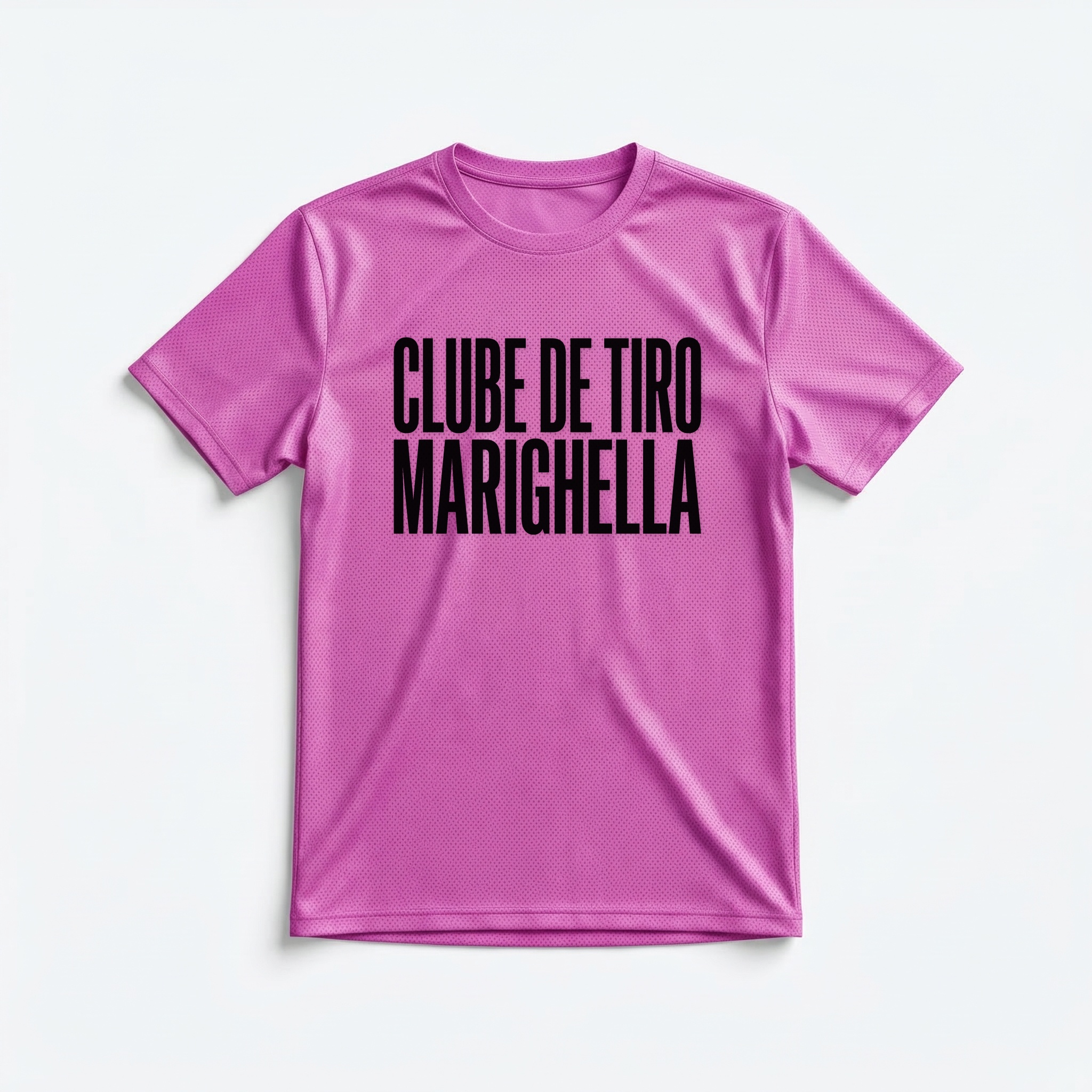 Camiseta_dry_fit_rosa_que_isso_camarada_-_Clube_de_Tiro_Marighella_-_Tipografia | Clube de Tiro Marighella - Tipografia