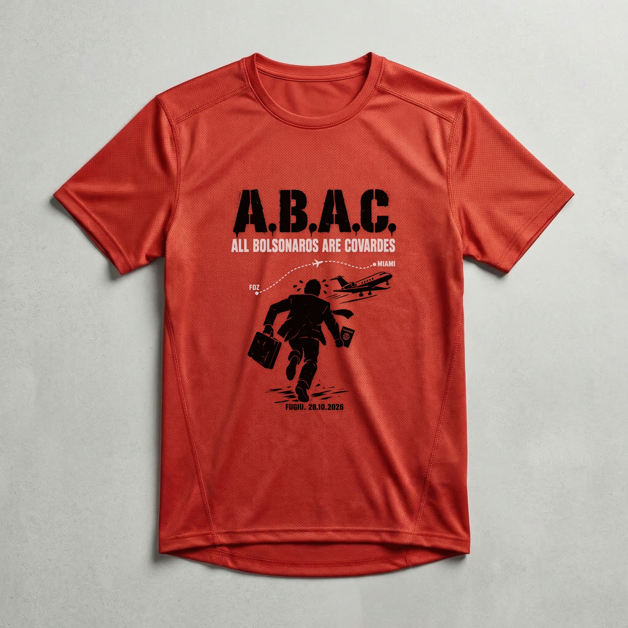 Camiseta_dry_fit_vermelho_que_isso_camarada_-_ABAC_-_All_Bolsonaros_Are_Covardes | ABAC - All Bolsonaros Are Covardes