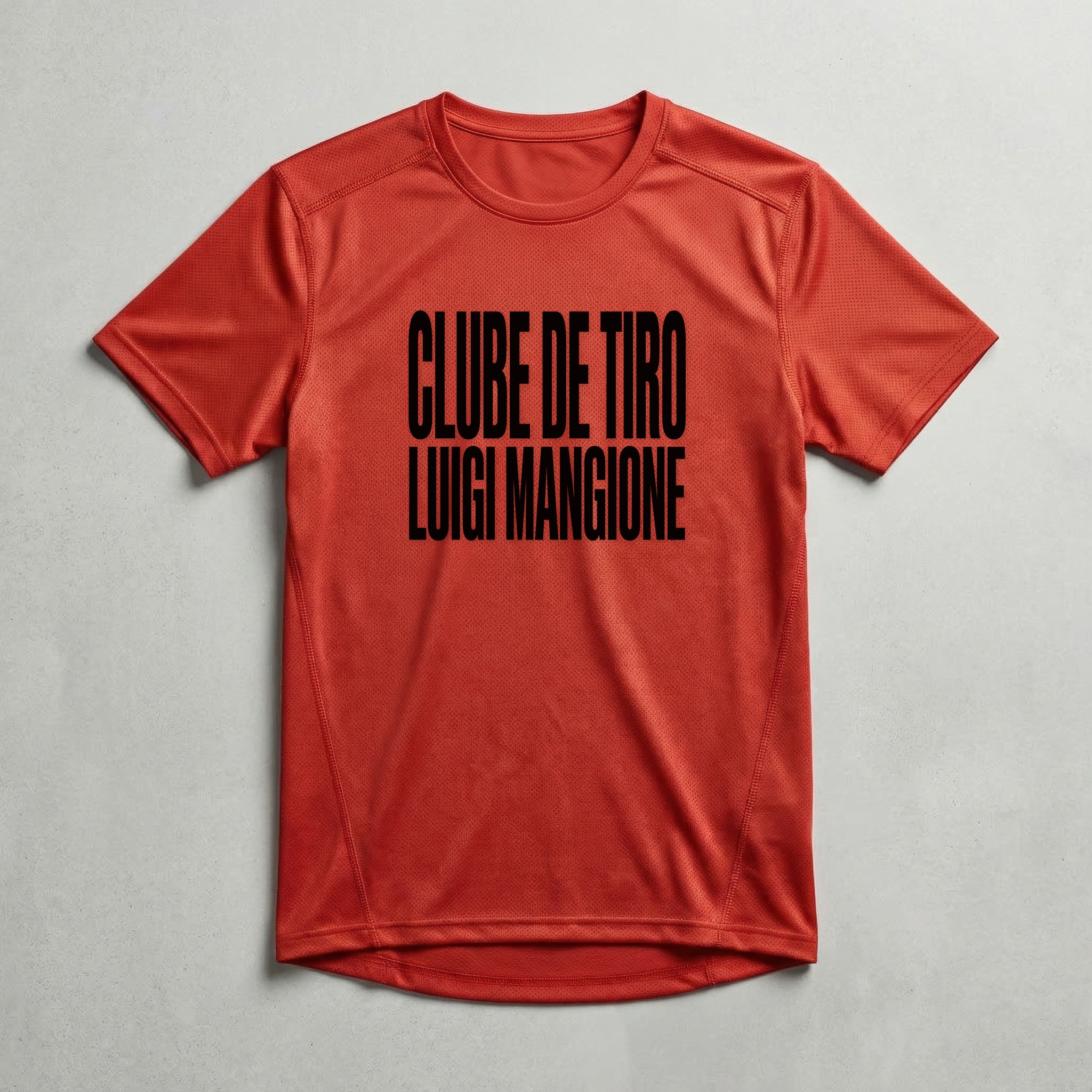 Camiseta_dry_fit_vermelho_que_isso_camarada_-_Clube_de_Tiro_Luigi_Mangione_-_Tipografia | Clube de Tiro Luigi Mangione - Tipografia