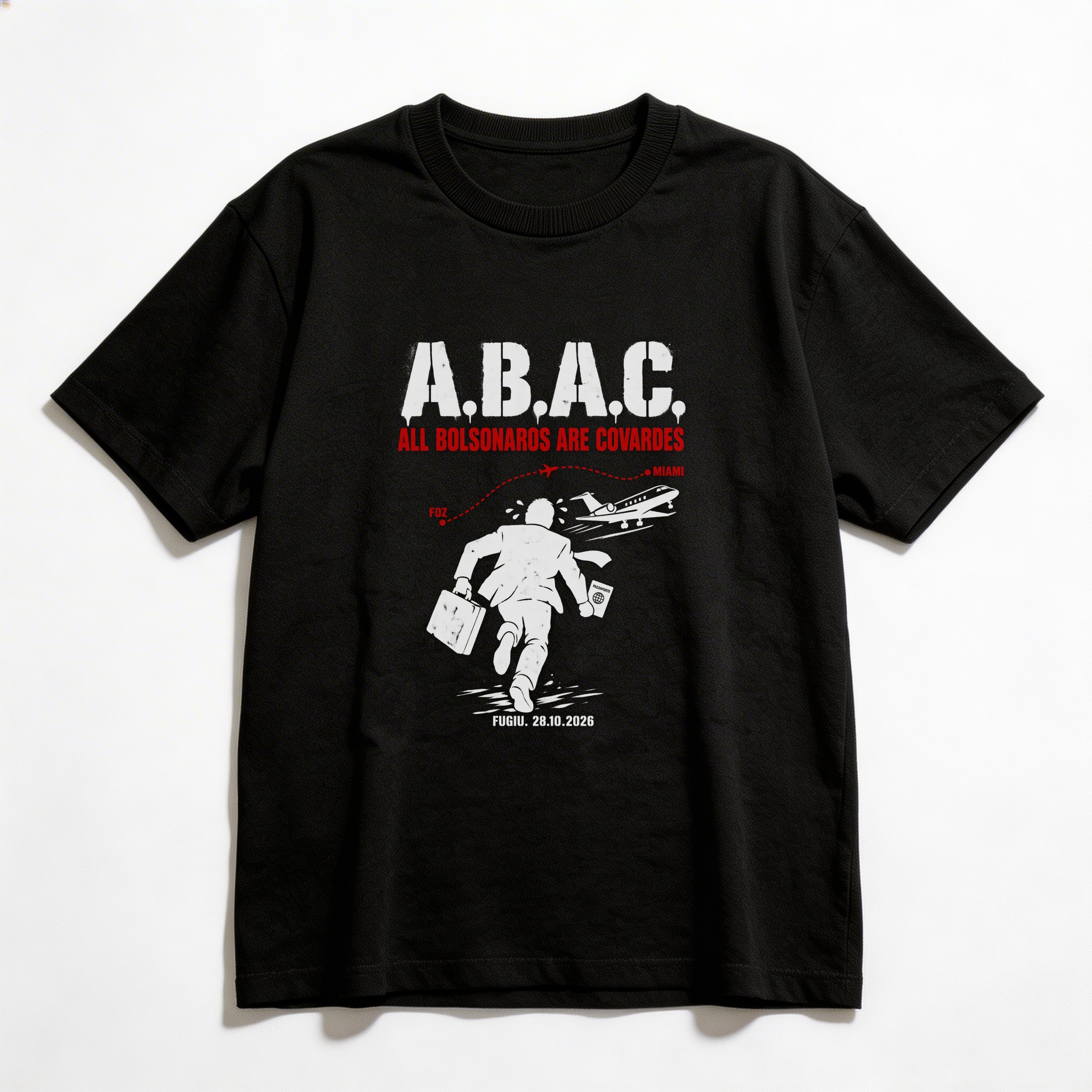 Camiseta_oversized_preto_que_isso_camarada_-_ABAC_-_All_Bolsonaros_Are_Covardes | ABAC - All Bolsonaros Are Covardes