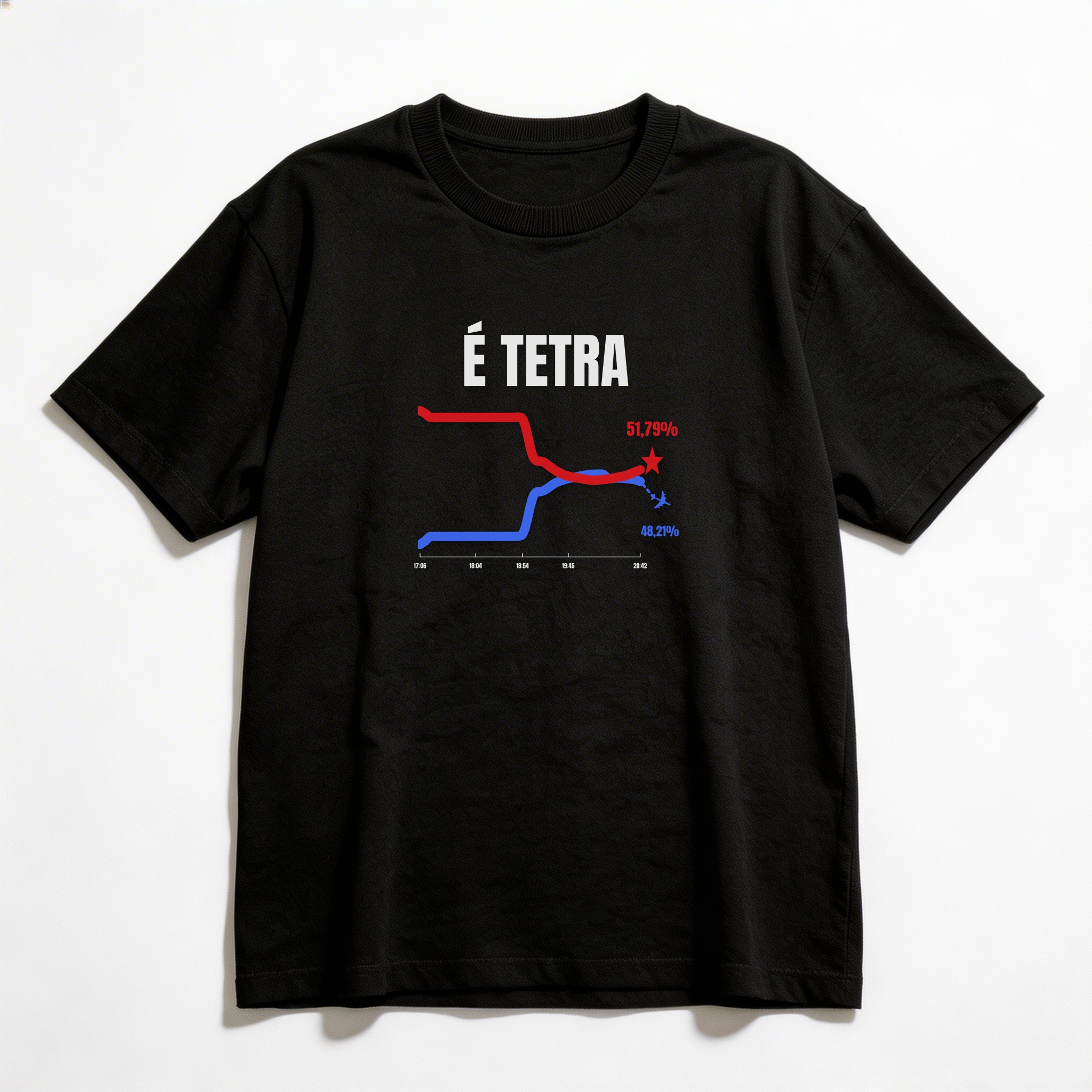 Camiseta_oversized_preto_que_isso_camarada_-_E_TETRA | É TETRA
