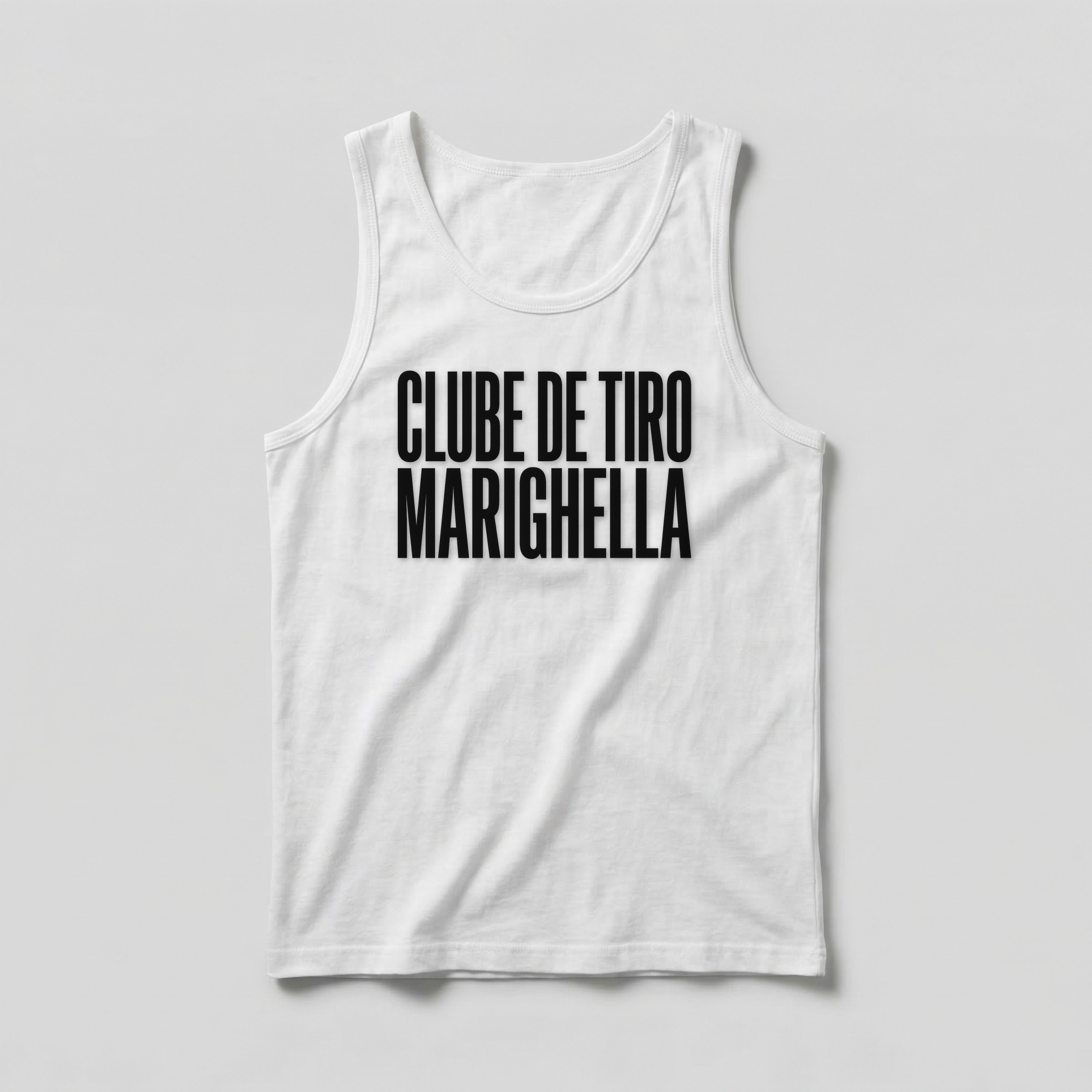 Camiseta_regata_branco_que_isso_camarada_-_Clube_de_Tiro_Marighella_-_Tipografia | Clube de Tiro Marighella - Tipografia
