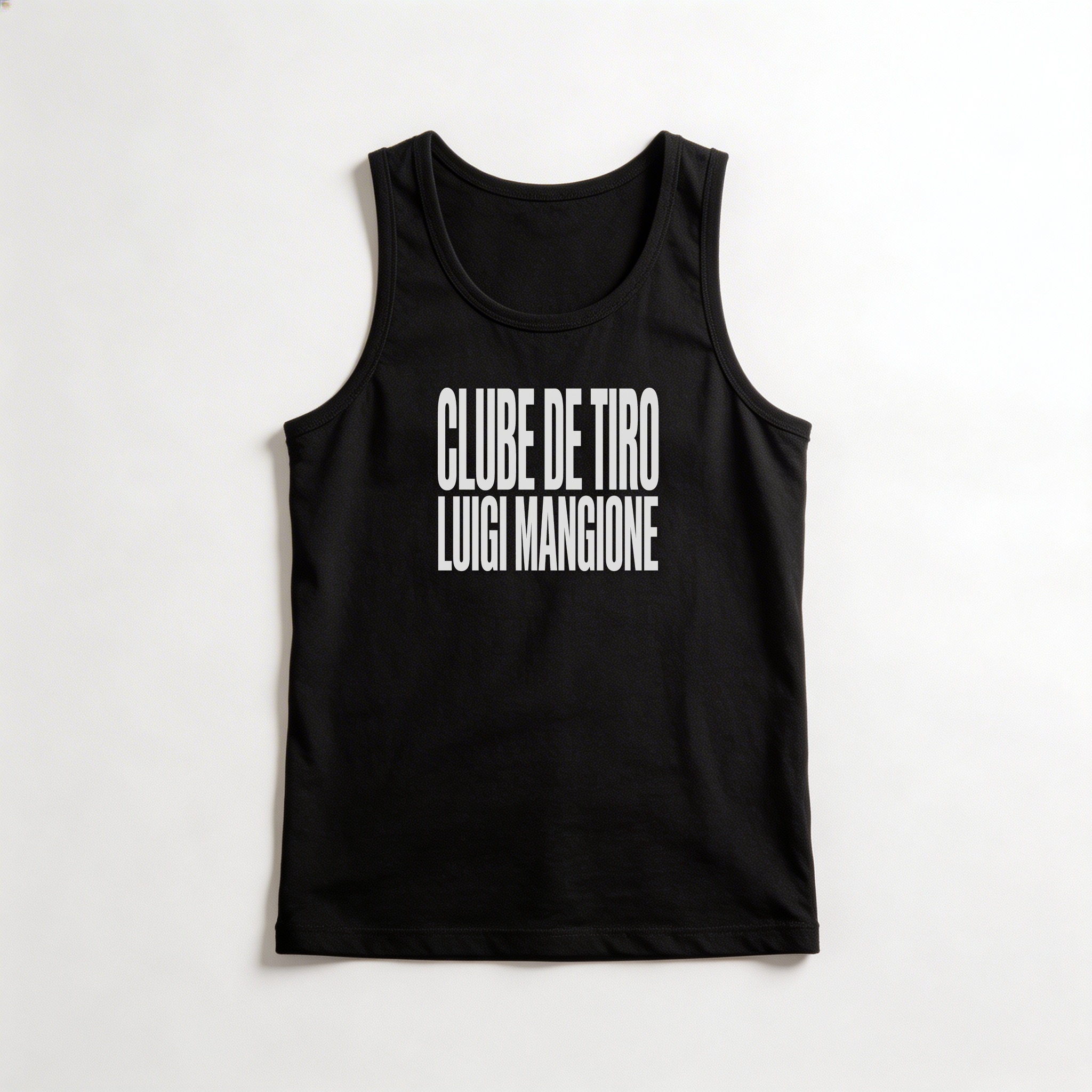 Camiseta_regata_preto_que_isso_camarada_-_Clube_de_Tiro_Luigi_Mangione_-_Tipografia | Clube de Tiro Luigi Mangione - Tipografia