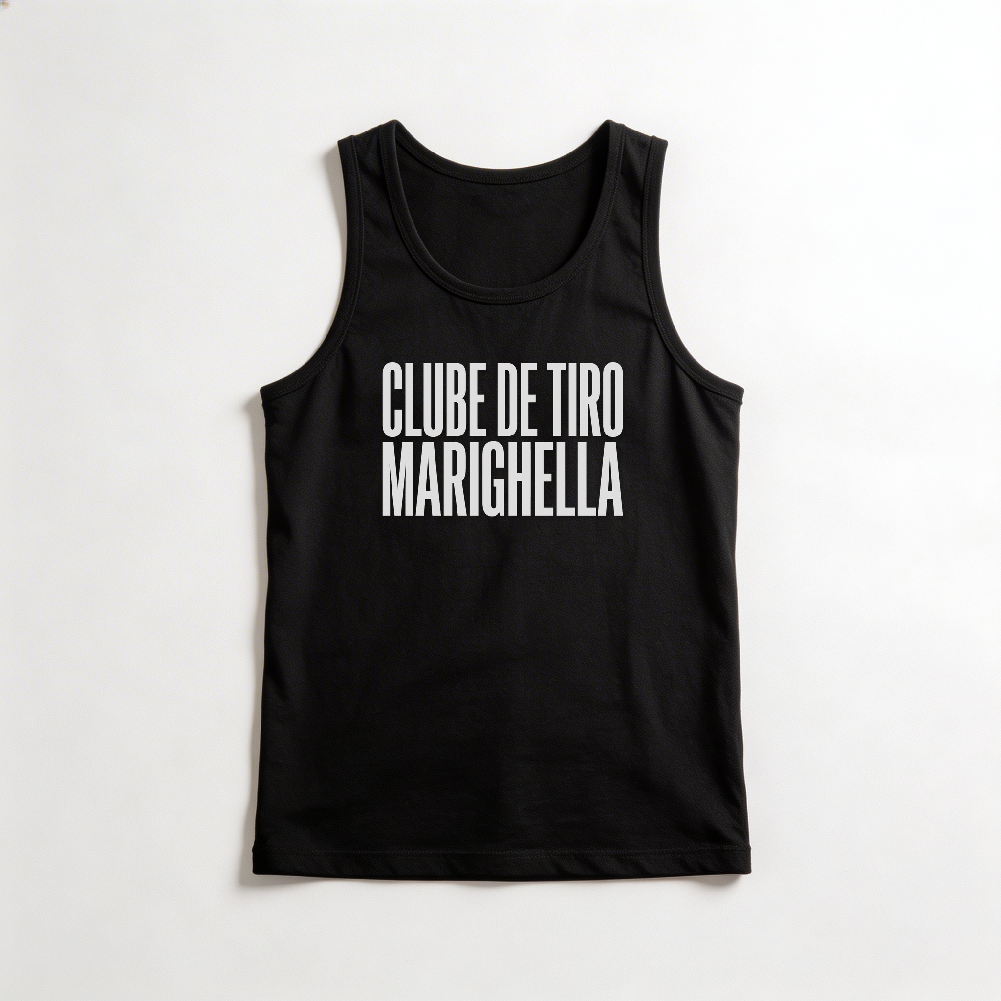 Camiseta_regata_preto_que_isso_camarada_-_Clube_de_Tiro_Marighella_-_Tipografia | Clube de Tiro Marighella - Tipografia