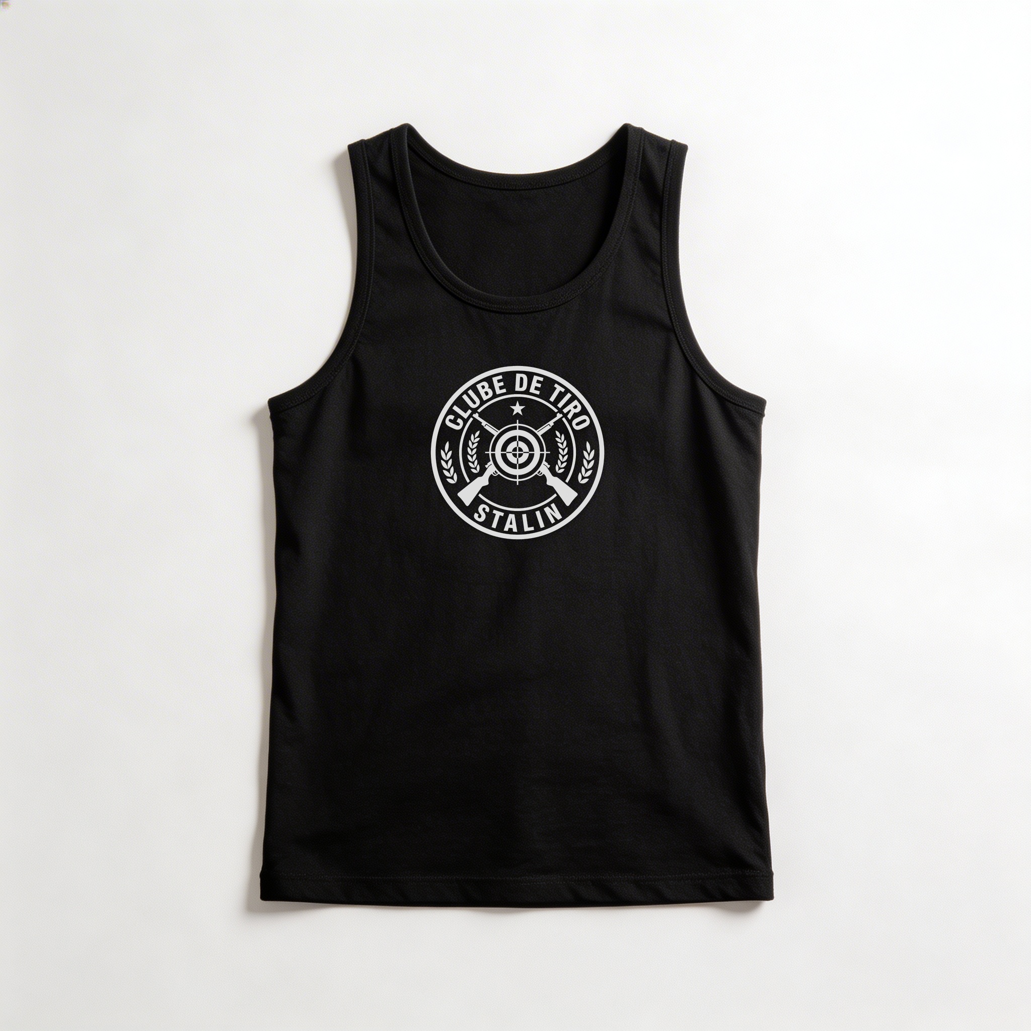 Camiseta_regata_preto_que_isso_camarada_-_Clube_de_Tiro_Stalin | Clube de Tiro Stalin